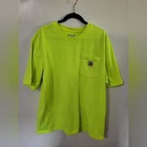 Cathartt neon yellow t shirt